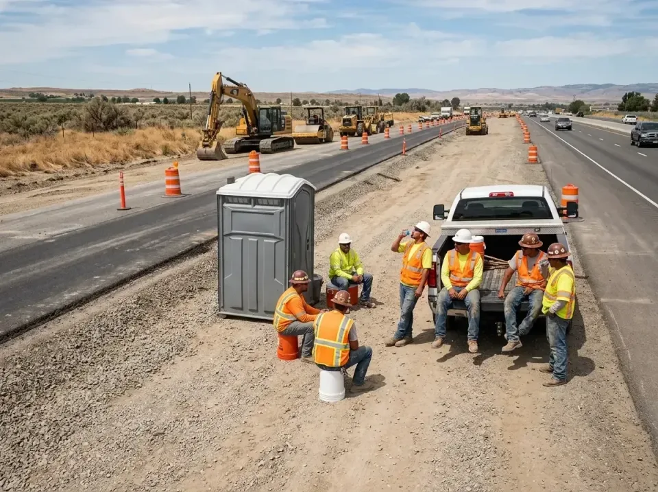 highway-road-construction-crew-007 — frequently asked questions, Porta Potty and Restroom Rentals in Escalon, CA